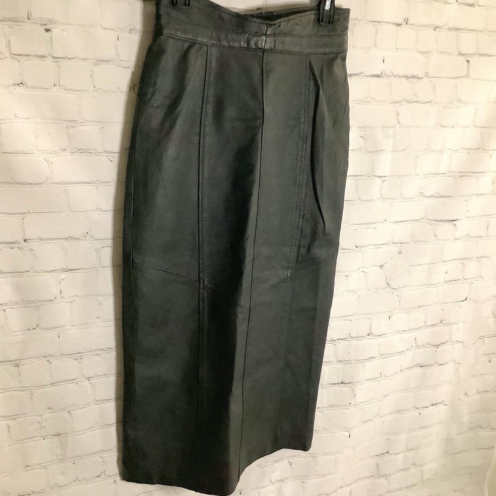 Margo’s Genuine Leather Long Leather Skirt